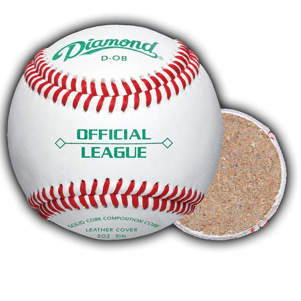 Premium DOB Leather Baseballs for Training & Games - Pack of 30 High-Quality Diamond Sports Rods | Perfect for Baseball Practice, Team Sports & Backyard Play