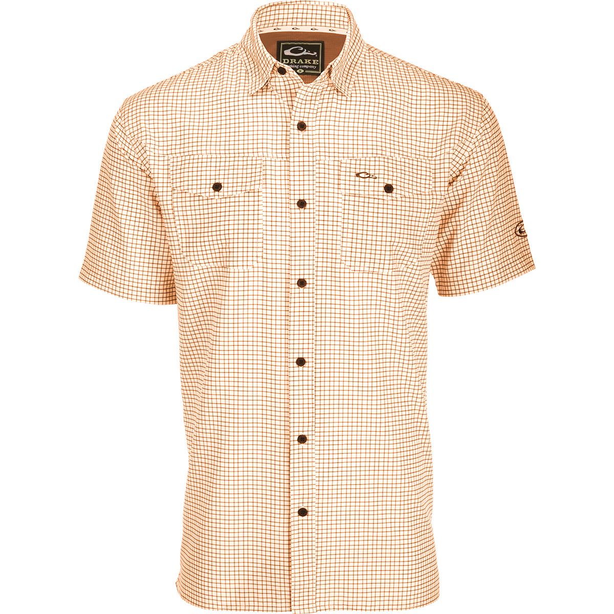 Men's Traveler's Minigrid Short Sleeve Shirt - Lightweight Quick-Dry Performance Tee for Hiking, Camping & Outdoor Adventures