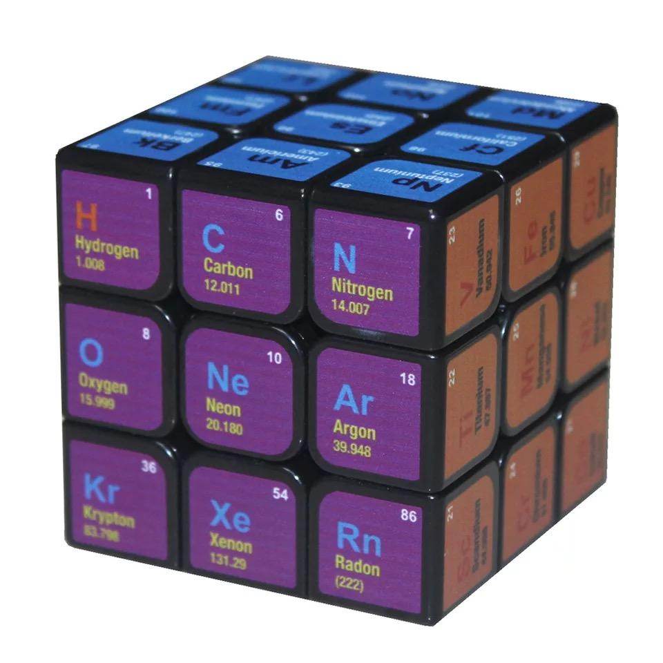 Rubik's Cube Periodic Table - Educational STEM Toy for Kids & Adults - Perfect for Learning Chemistry & Problem Solving at Home or School