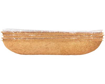 Panacea 82354 Moisture Keeper Coco Fiber Hanging Basket Liners, 36 Inch Long (Pack of 4) - Perfect for Outdoor Planters, Window Boxes & Garden Decor