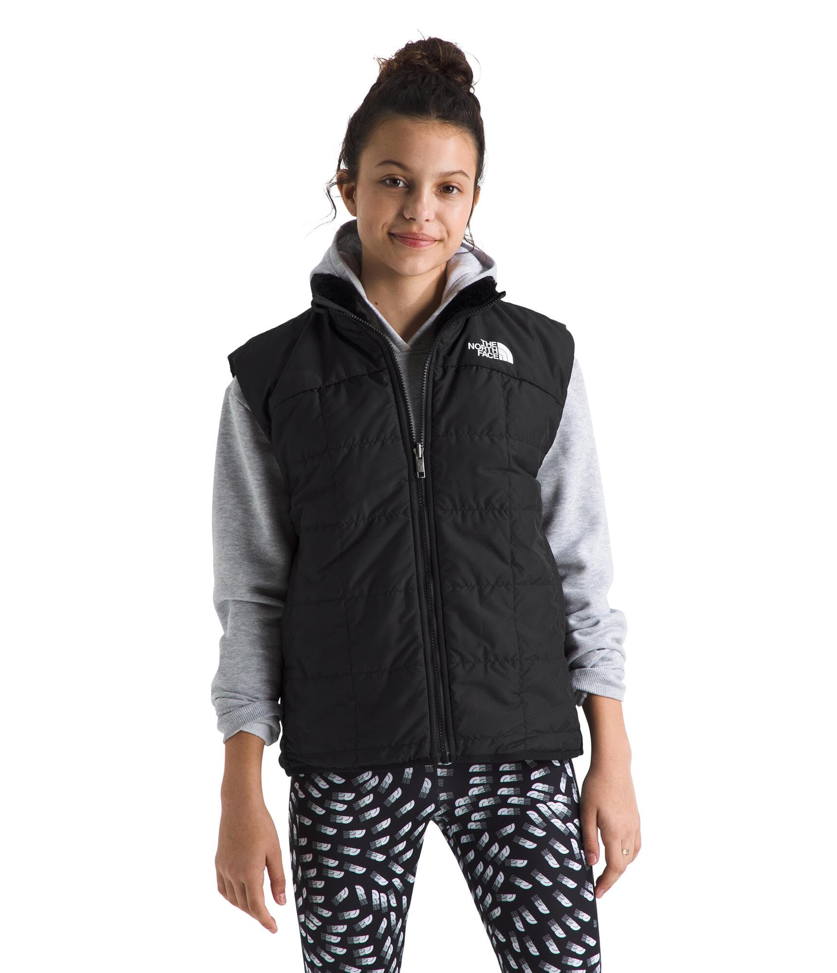 The North Face Girls' Reversible Shasta Vest - Lightweight Insulated Puffer Jacket for Outdoor Activities, Hiking & School