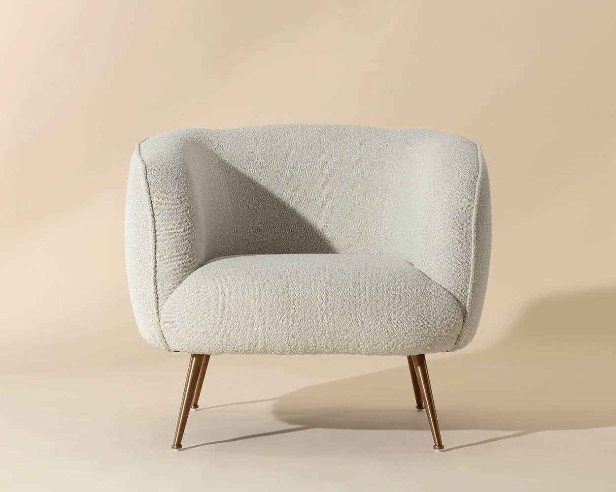 Amara Lounge Chair Copenhagen White - Modern Accent Chair for Living Room, Bedroom & Office | Sunpan Furniture 107961 | Perfect for Relaxing, Reading & Decorating