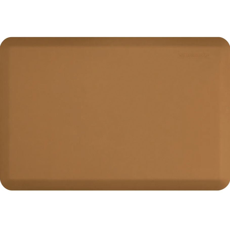 6' x 2' Anti-Fatigue Wellness Floor Mat for Standing Desk - Comfortable & Supportive Tan Kitchen Mat for Long Hours Standing at Work, Home Office or Salon
