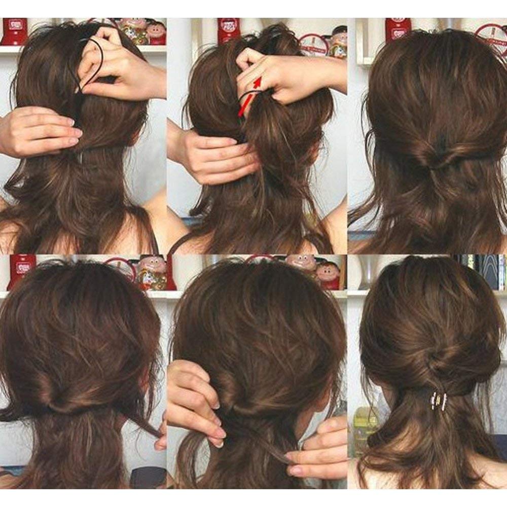 Maahal™ 4Pcs Hair Twist Styling Clip Stick Pin Bun Braid Maker Kit - Hair Accessories for Women & Girls, Perfect for Updos, Ponytails & Braiding - Great for Daily Use, Parties & Special Occasions