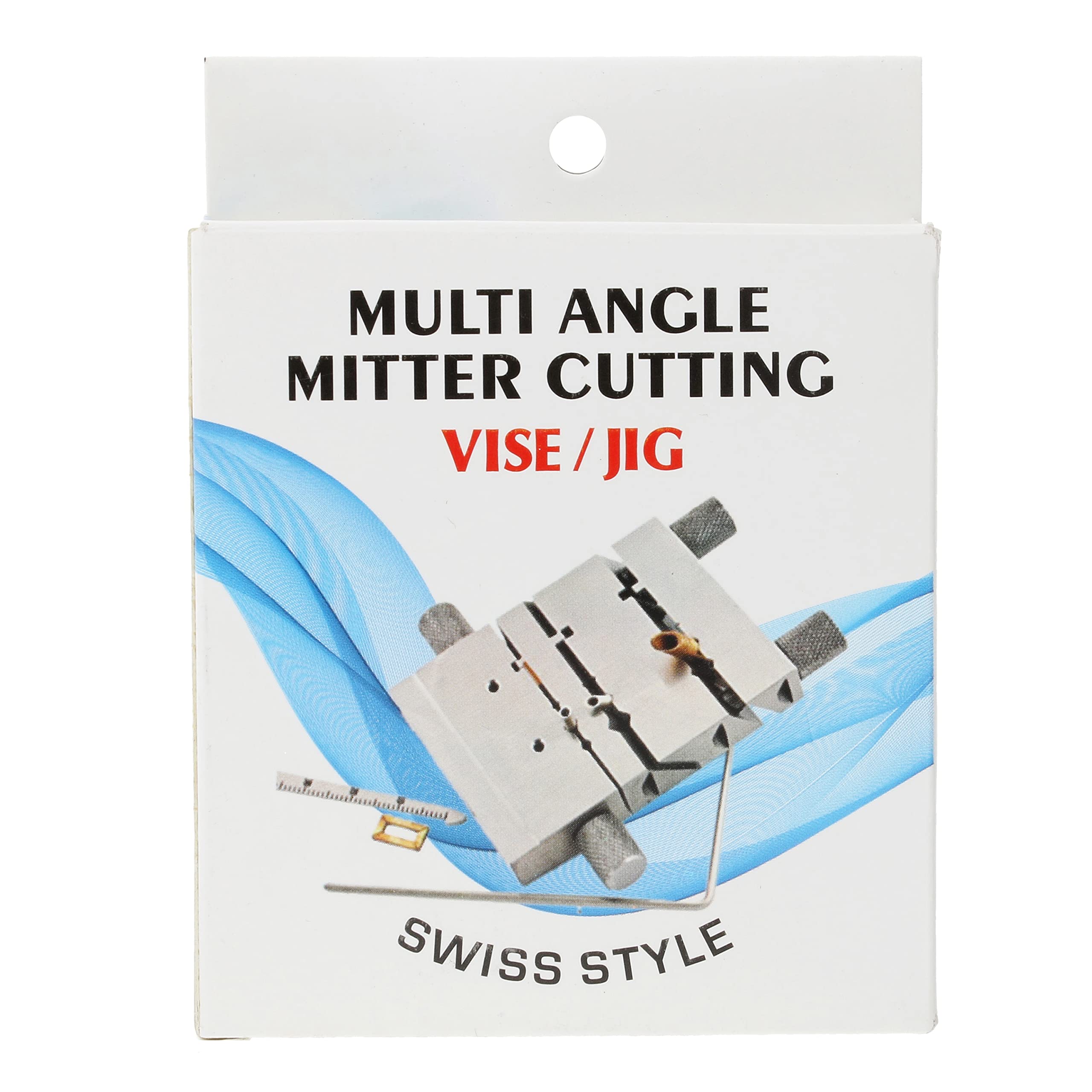 The Beadsmith Miter Cutting Vise Jig – Swiss Style Steel Tool (3” x 2.75”) for Jewelry Making, Metalworking – Perfect for Filing Small Metal, Creating Flat Ends on Wire & Tubing – Forms 40, 60 & 90-Degree Angles – Ideal for DIY Crafts, Jewelry Design, and Metal Fabrication Projects