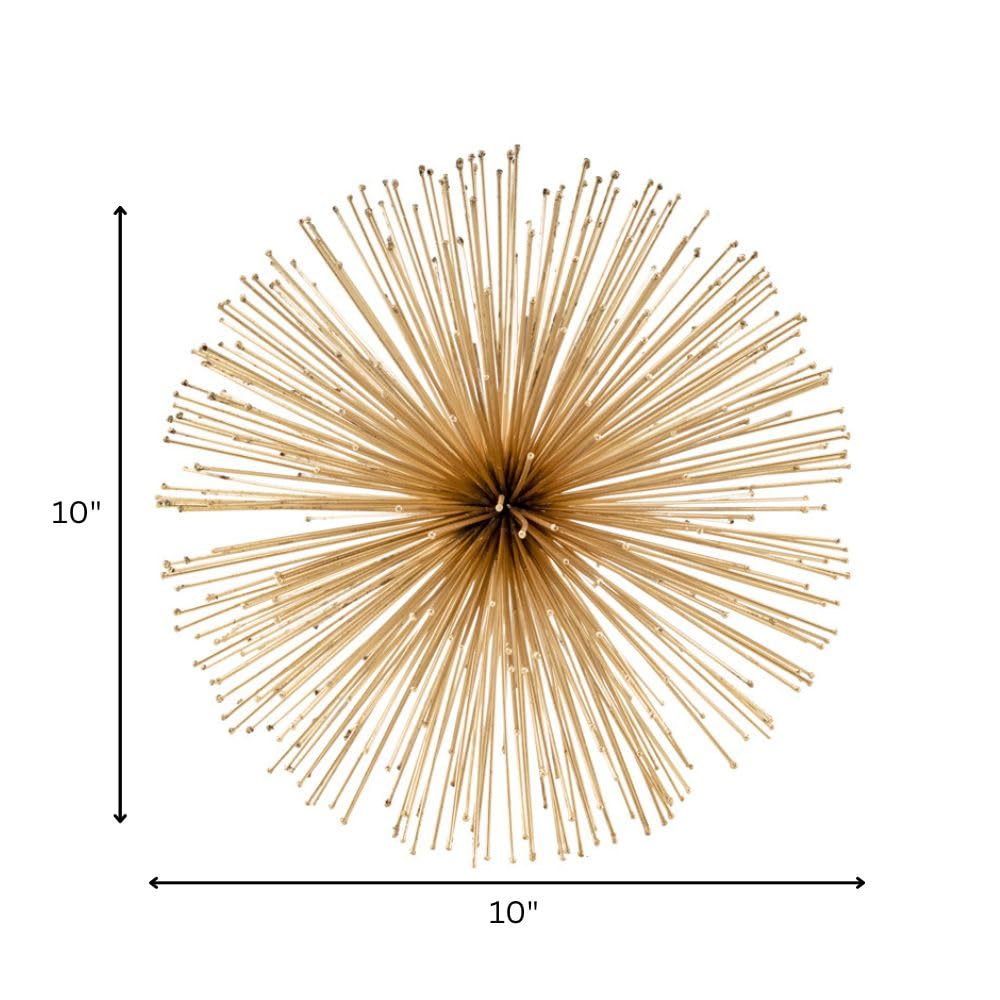 Modern Gold Erizo Urchin Sphere Decor - 10