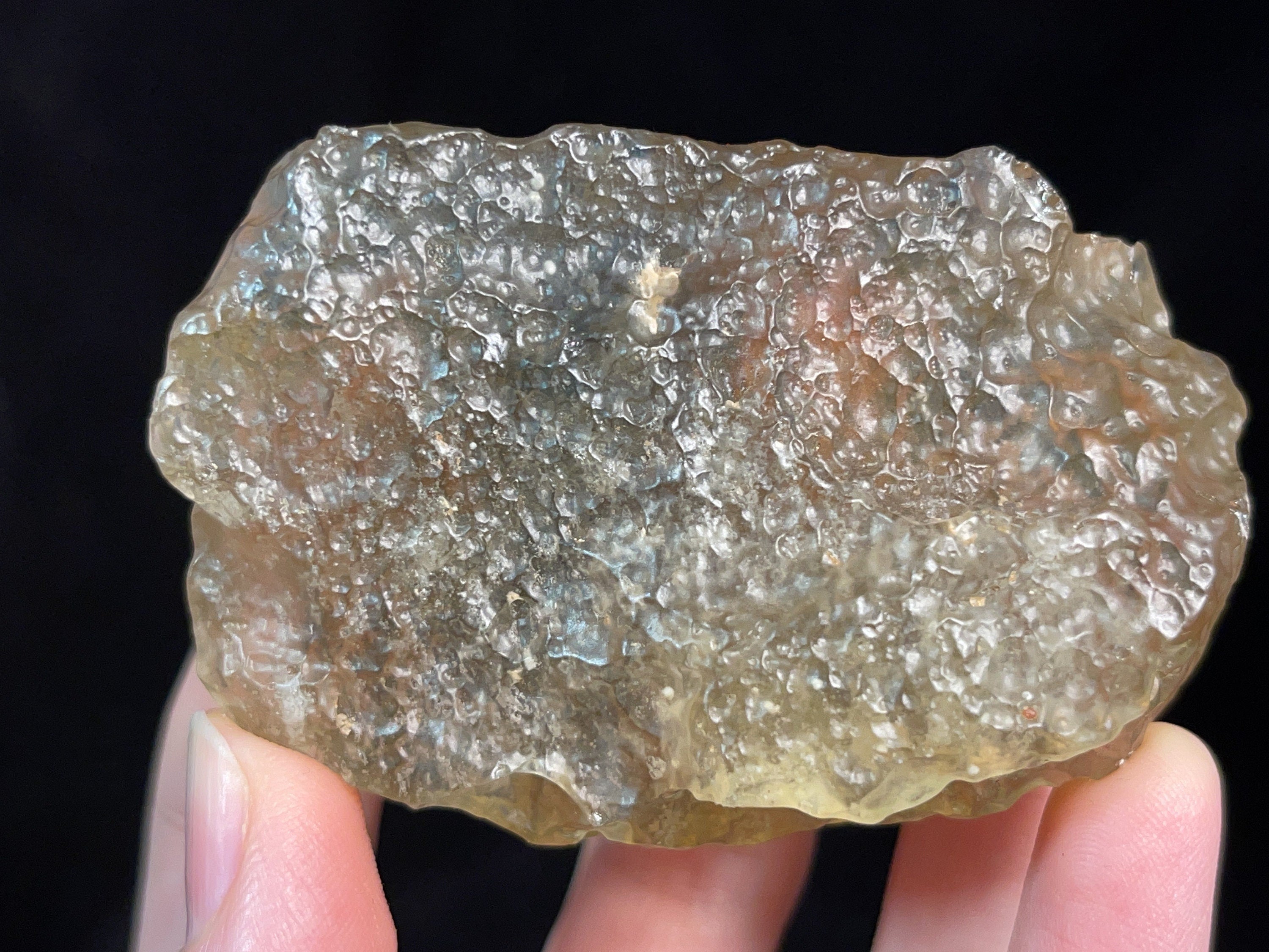 LIBYAN DESERT GLASS - Rare 2A Grade Raw Crystal (81.5g) | Metaphysical Healing Stones for Meditation, Energy Work & Spiritual Growth