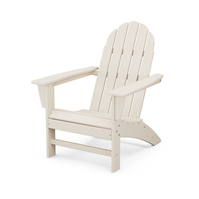 POLYWOOD Vineyard Adirondack Chair - All-Weather Outdoor Furniture for Patio, Garden & Poolside Relaxation | Durable Recycled Plastic Material