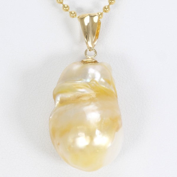18K Yellow Gold Pearl Necklace for Women - Elegant Cultured Pearl Jewelry Gift for Anniversary, Wedding, Birthday & Special Occasions