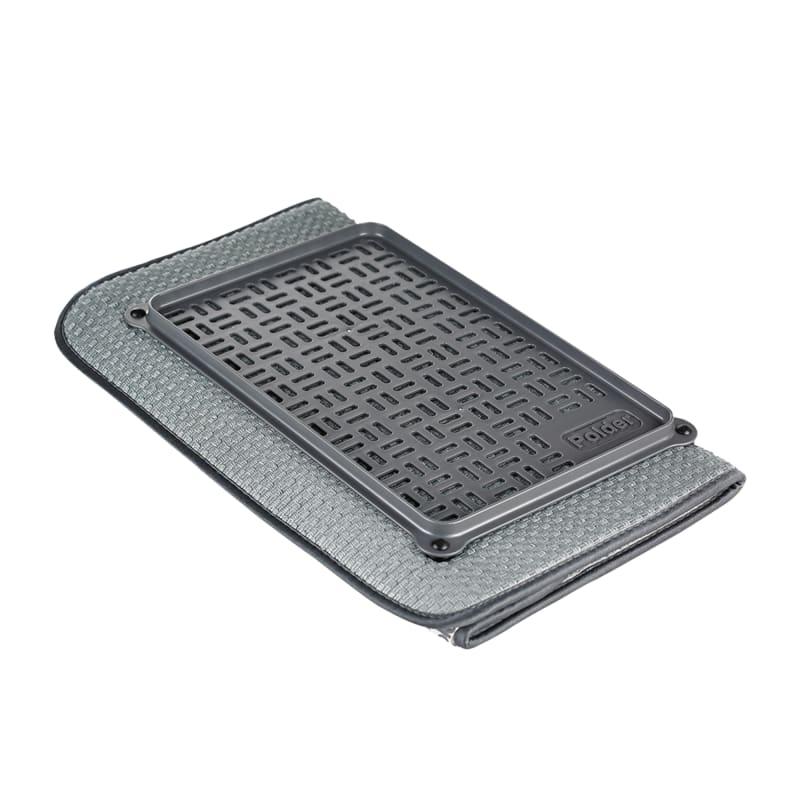 Premium Polder Microfiber Drying Mat & Glassware Tray - Super Absorbent, Non-Slip Kitchen Drying Rack for Dishes, Cups, Utensils - Perfect for Countertop, Sink, or Dishwasher Use