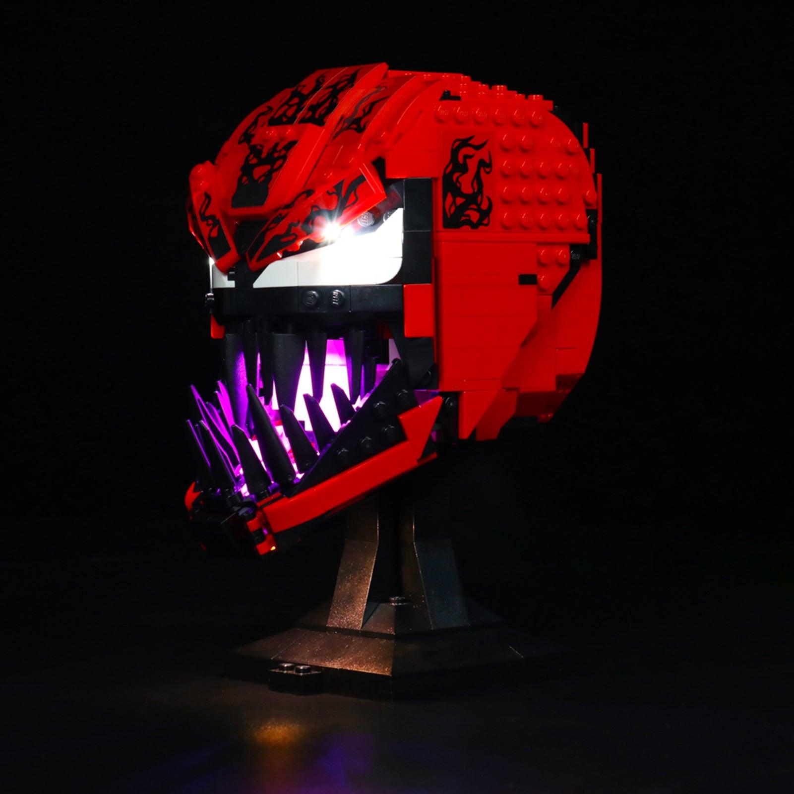 LEGO Marvel Venom Bust 76199 Light Kit - LED Lighting Set for Building Blocks | Perfect for Display & Nighttime Showcase