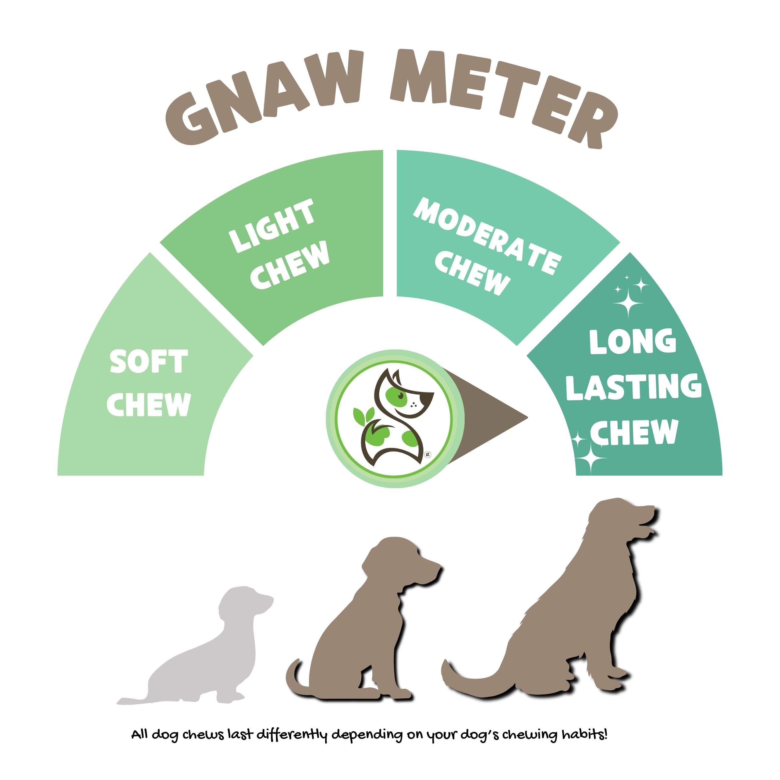 Nature Gnaws Bully Stick Springs for Dogs 7-8