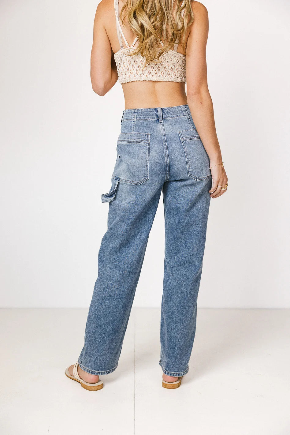 Imani Straight Leg Utility Jeans for Women - Durable & Stylish Workwear Pants (Final Sale) - Perfect for Casual Outfits, Workwear & Outdoor Activities