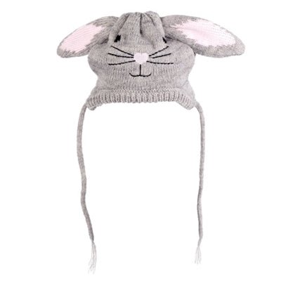 Warm Bunny Hat for Women & Men - Soft Knitted Animal Ears Beanie for Winter - Perfect for Outdoor Activities, Cosplay & Gifts