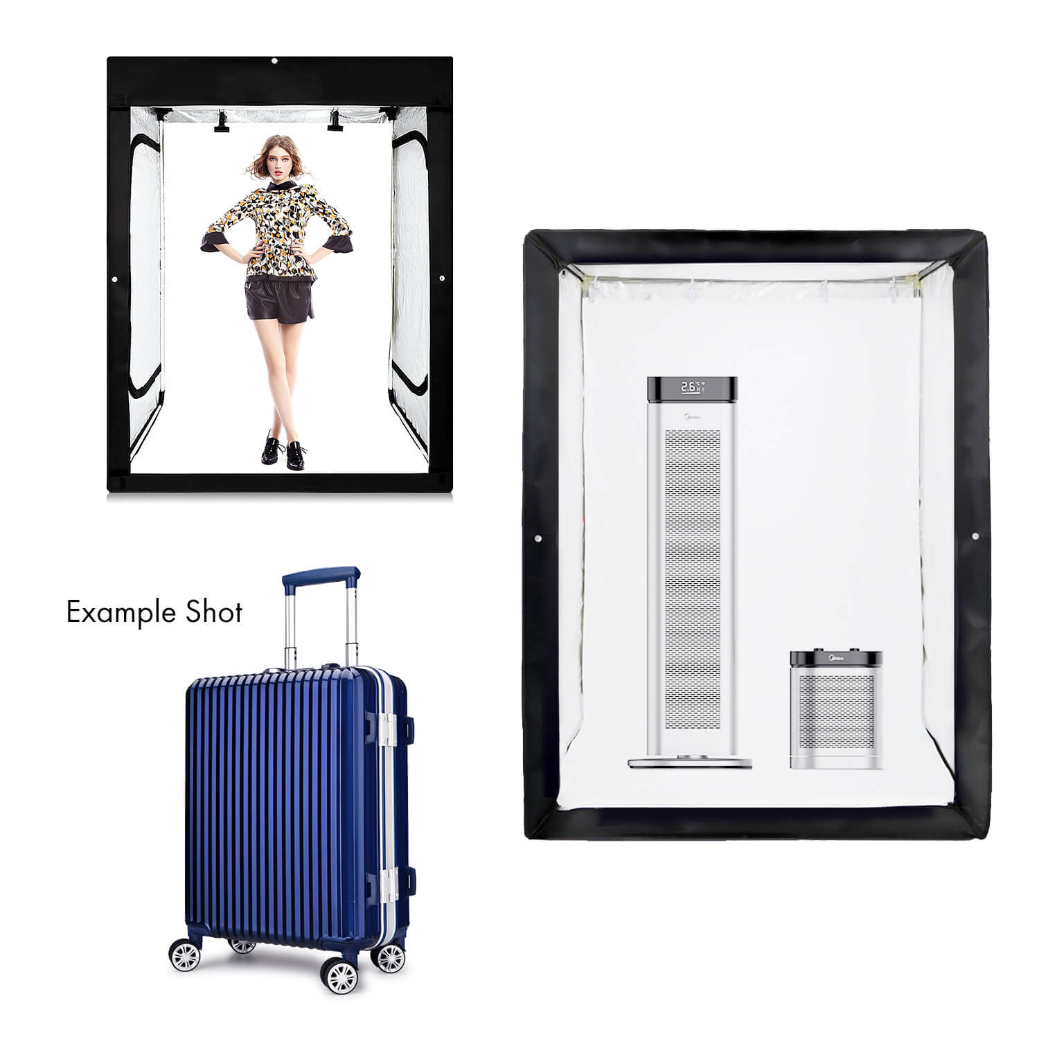 120x200x100cm Daylight Balanced LED Light Tent with Magnetic LED Panels - Professional Photography Lighting for Product Shooting, E-commerce, Jewelry & Small Objects