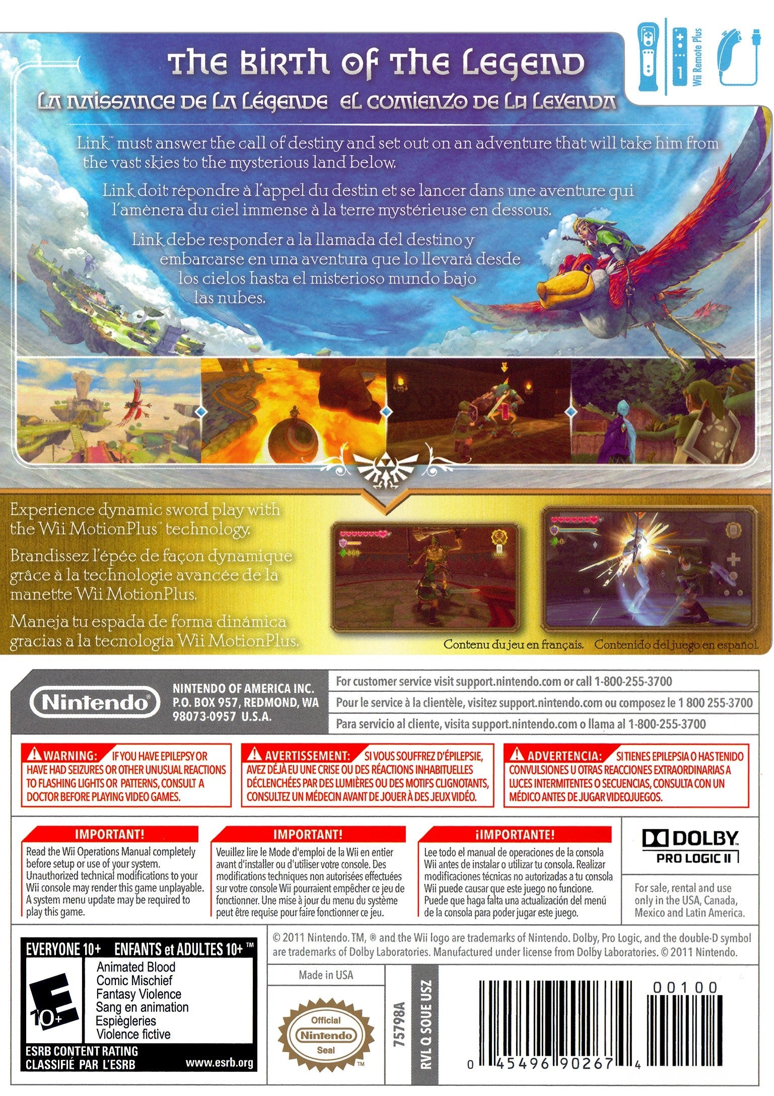 The Legend of Zelda: Skyward Sword HD - Nintendo Switch Adventure Game | Epic Fantasy RPG with Motion Controls | Perfect for Home Gaming & Travel Entertainment