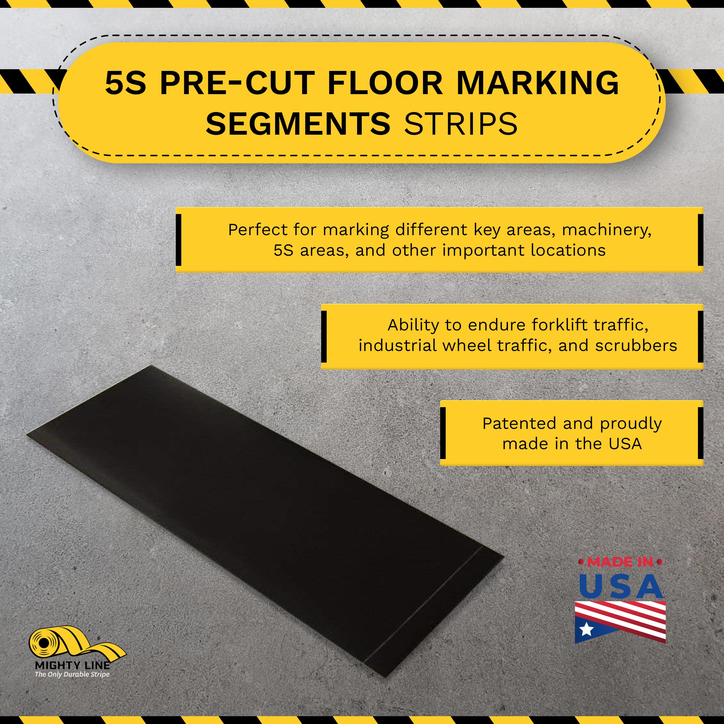 Mighty Line Heavy-Duty Floor Marking Tape - 6