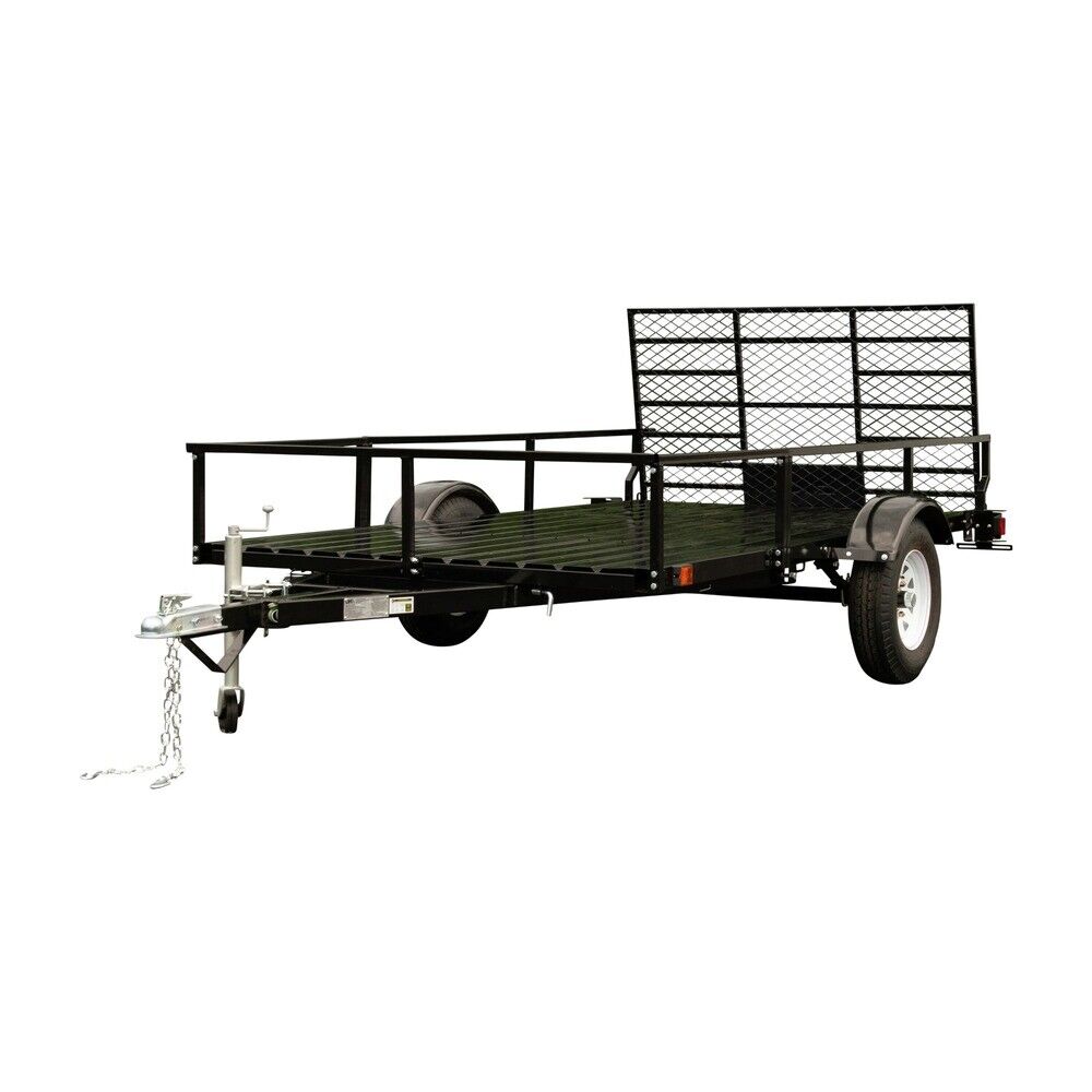 DK2 MMT6X10 6 ft. x 10 ft. Single Axle Utility Trailer Kit - 1950 lb Capacity Heavy Duty Drive-Up Gate for ATV, Motorcycles & Equipment Hauling - Perfect for Farm, Construction & Outdoor Adventures