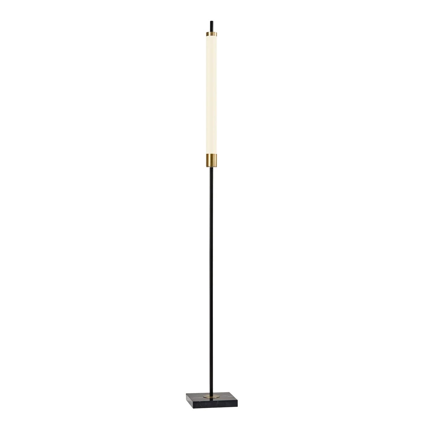 Adesso 4191-01 Modern Floor Lamp with Adjustable Height - Perfect for Living Room, Bedroom, or Office Lighting