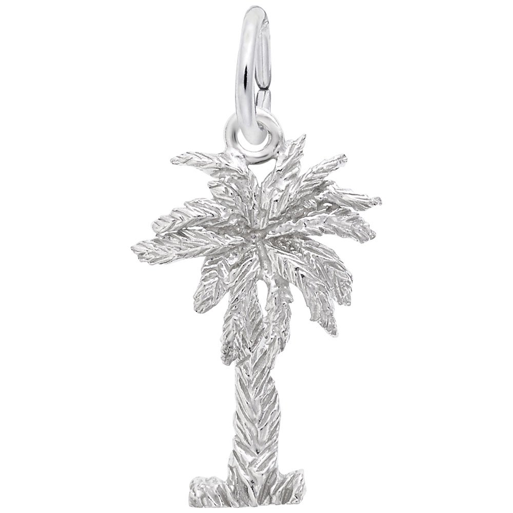 Palmetto 3D Charm - Elegant Jewelry Charms for Bracelets & Necklaces - Perfect for DIY Jewelry Making, Gifts & Fashion Accessories