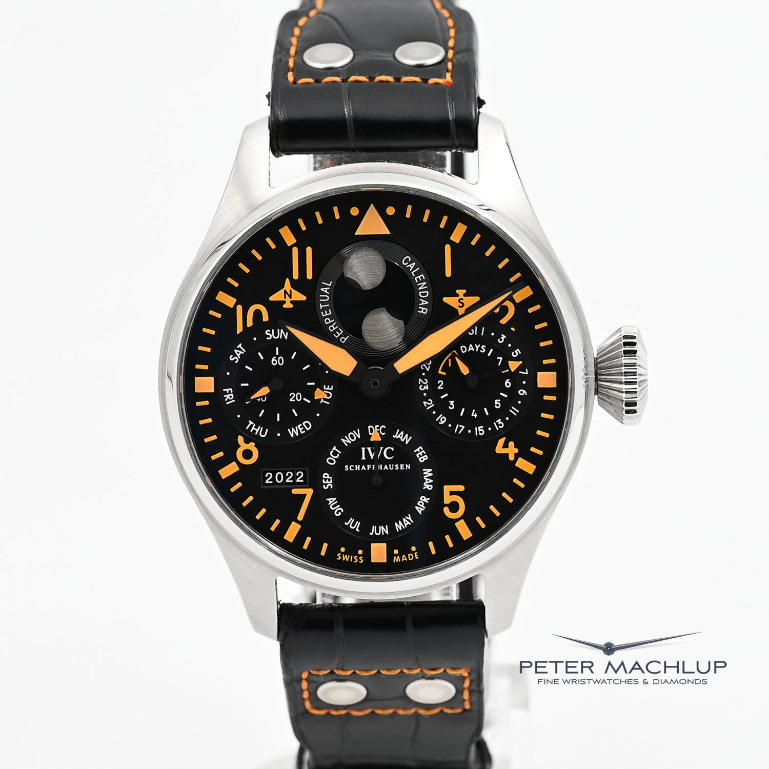 IWC Big Pilot Perpetual Calendar Watch 2010 - Luxury Men's Automatic Timepiece for Aviation & Business Professionals