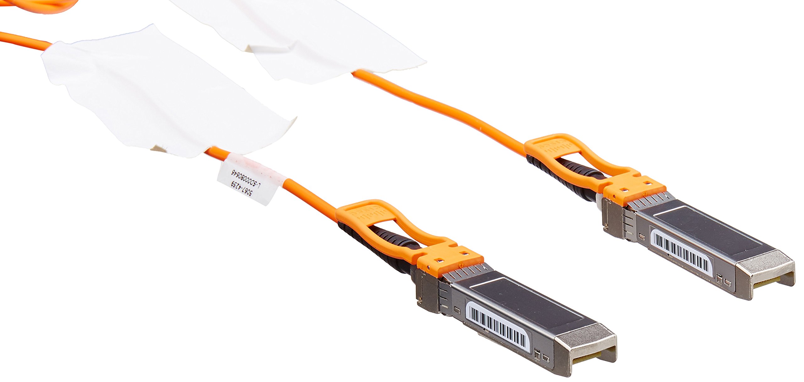 CISCO 10G SFP+ Active Optical Cable (AOC) 3M - High-Speed Fiber Optic Network Cable for Data Centers, Servers & Cloud Computing (Orange)