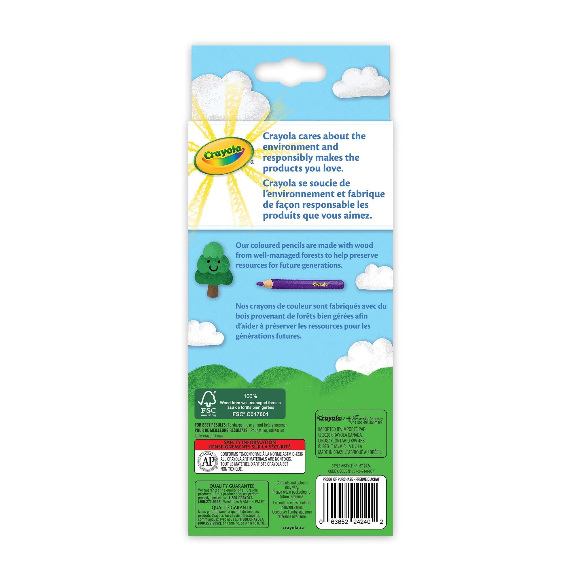 Crayola Erasable Colored Pencils Set of 24 - Vibrant Colors for Kids Art Projects, School Supplies & Creative Drawing