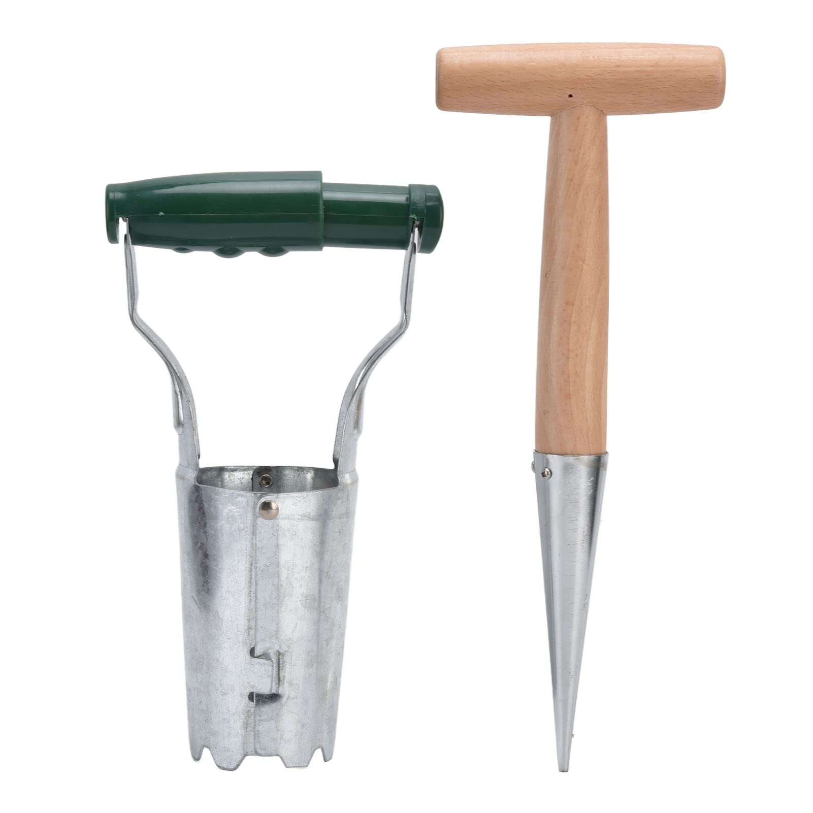 2 Pack Bulb Planter Garden Tool Set - Includes 1 Bulb Planter & 1 Seedling Lifter - Handheld Planting Tools for Fruit Trees, Flowers, Shrubs & Seedlings - Perfect for Spring Planting, Gardening Gifts & Backyard Landscaping