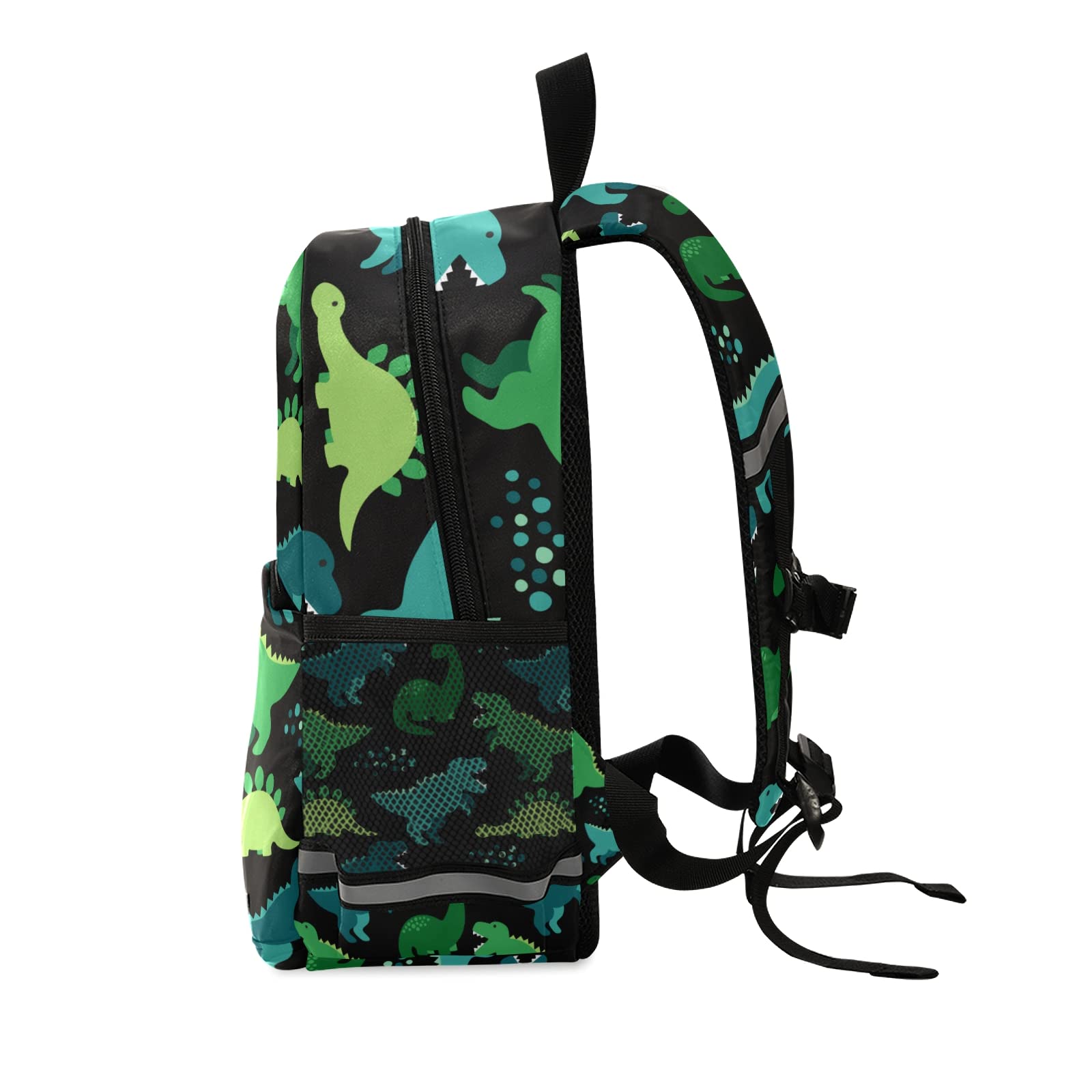 **Personalized Dinosaur Kids Backpack with Name - Adjustable Shoulder Straps for Boys & Girls - Cute Preschool & School Backpack for Daycare, Travel & Outdoor Adventures**