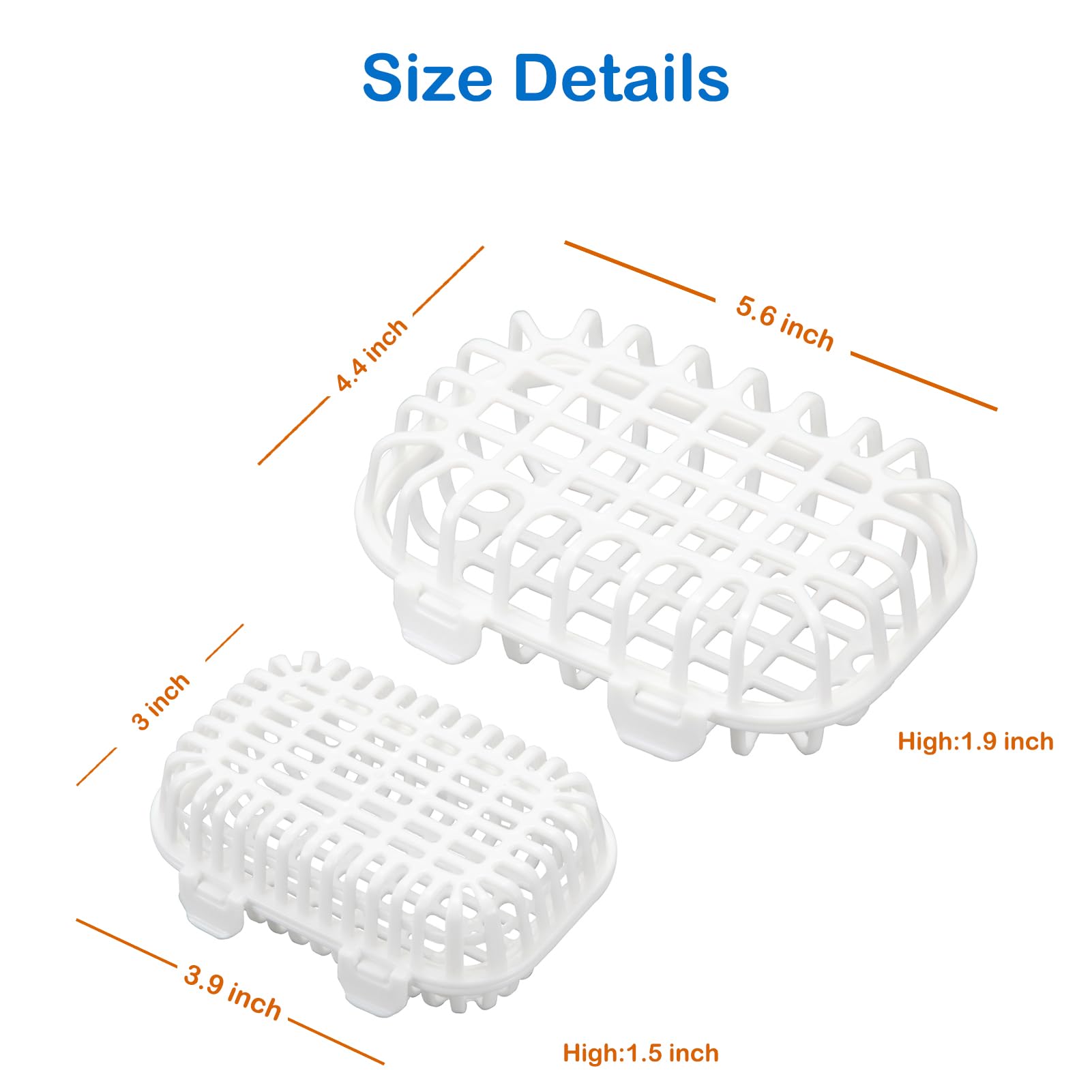 2-Pack White Dishwasher Basket for Baby Bottle Parts & Small Tools - Durable Bottle Washer & Cleaner for Easy Dishwashing (Perfect for Baby Bottles, Nipples, Utensils & Accessories)