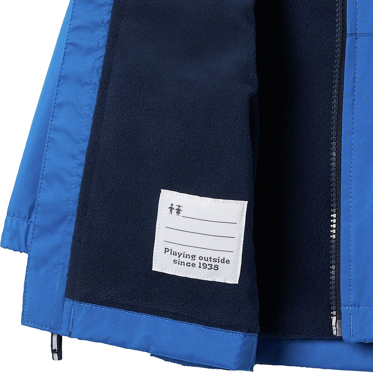 Columbia Boys' Rainy Trails Fleece Lined Waterproof Jacket - Warm & Comfortable Outdoor Raincoat for Hiking, Camping & School Activities