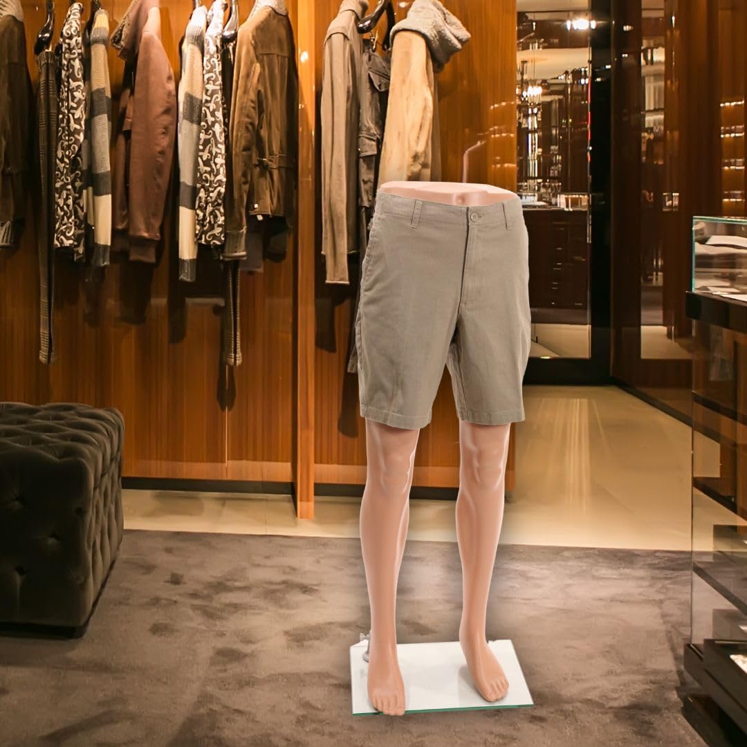 SSWBasics Male Plastic Mannequin Leg Form - 46