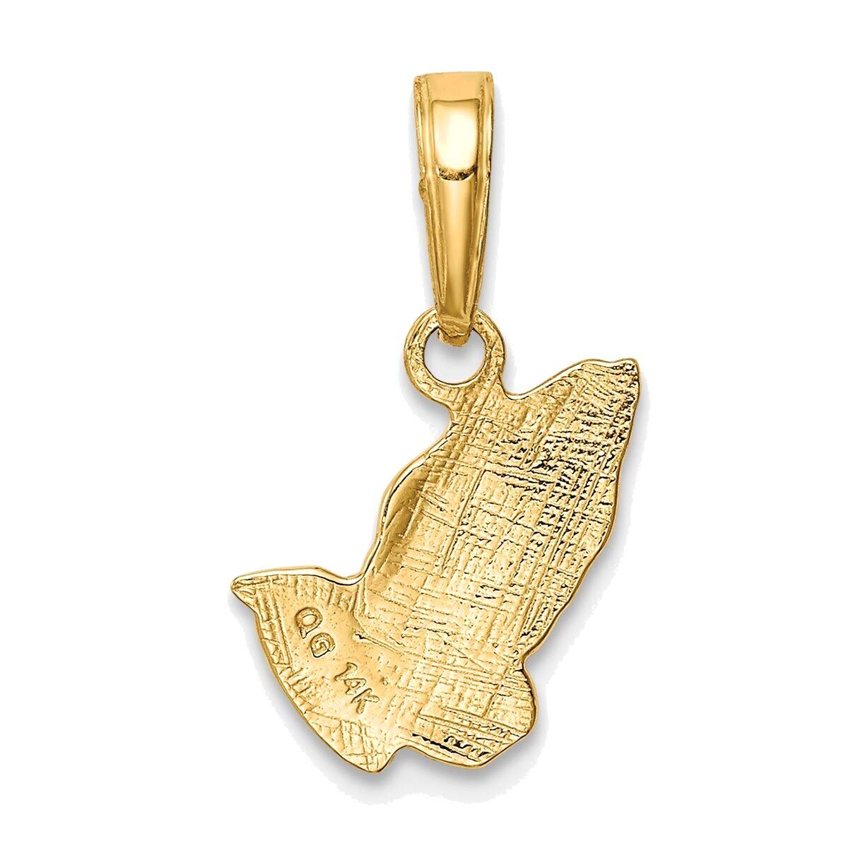 Bonyak 14K Yellow Gold Praying Hands Pendant - Religious Jewelry for Women & Men - Perfect for Daily Wear, Gifts & Special Occasions