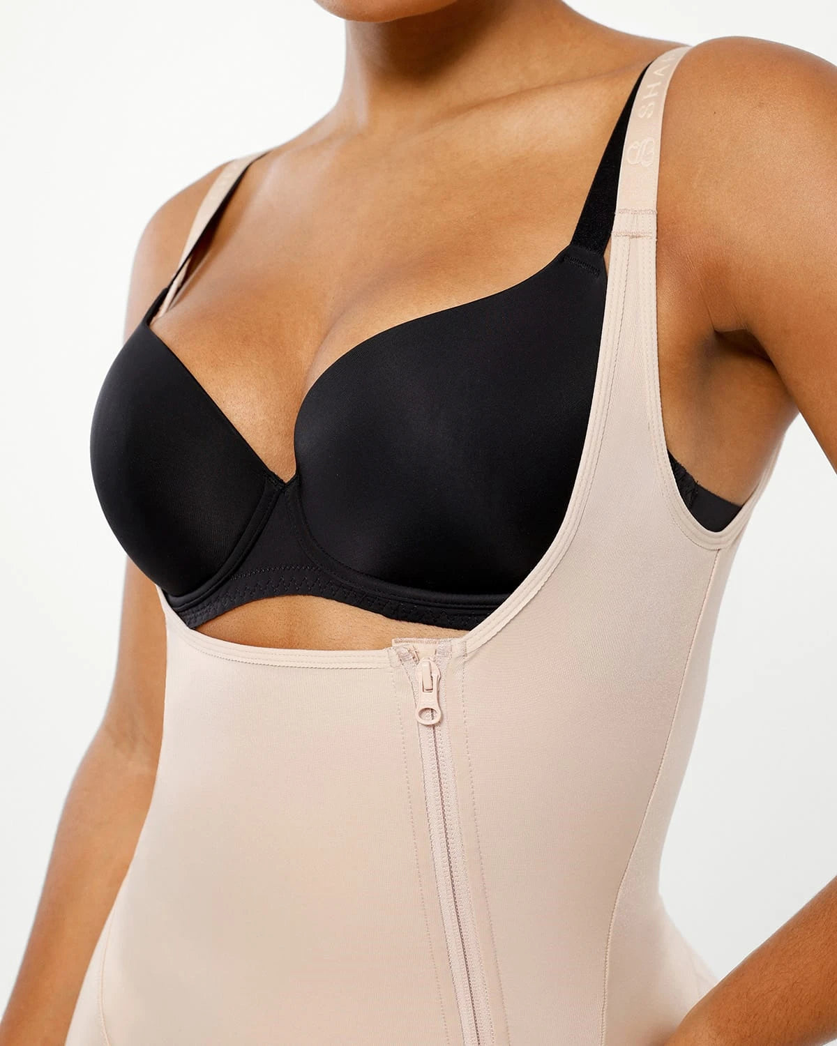 AirSlim® Open Bust Butt Lifting Full Bodysuit Shapewear - Tummy Control Waist Trainer for Women | Perfect for Wedding, Party & Everyday Wear