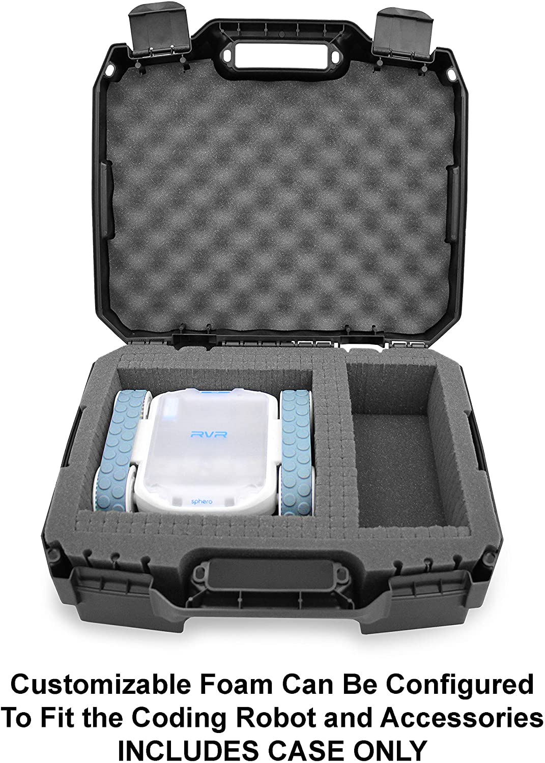 CASEMATIX XL Customizable Case for Sphero RVR Robot - STEM Learning Toy Storage & Protection (Case Only) | Perfect for School Robotics Class, Home STEM Projects & Travel Accessories Organization