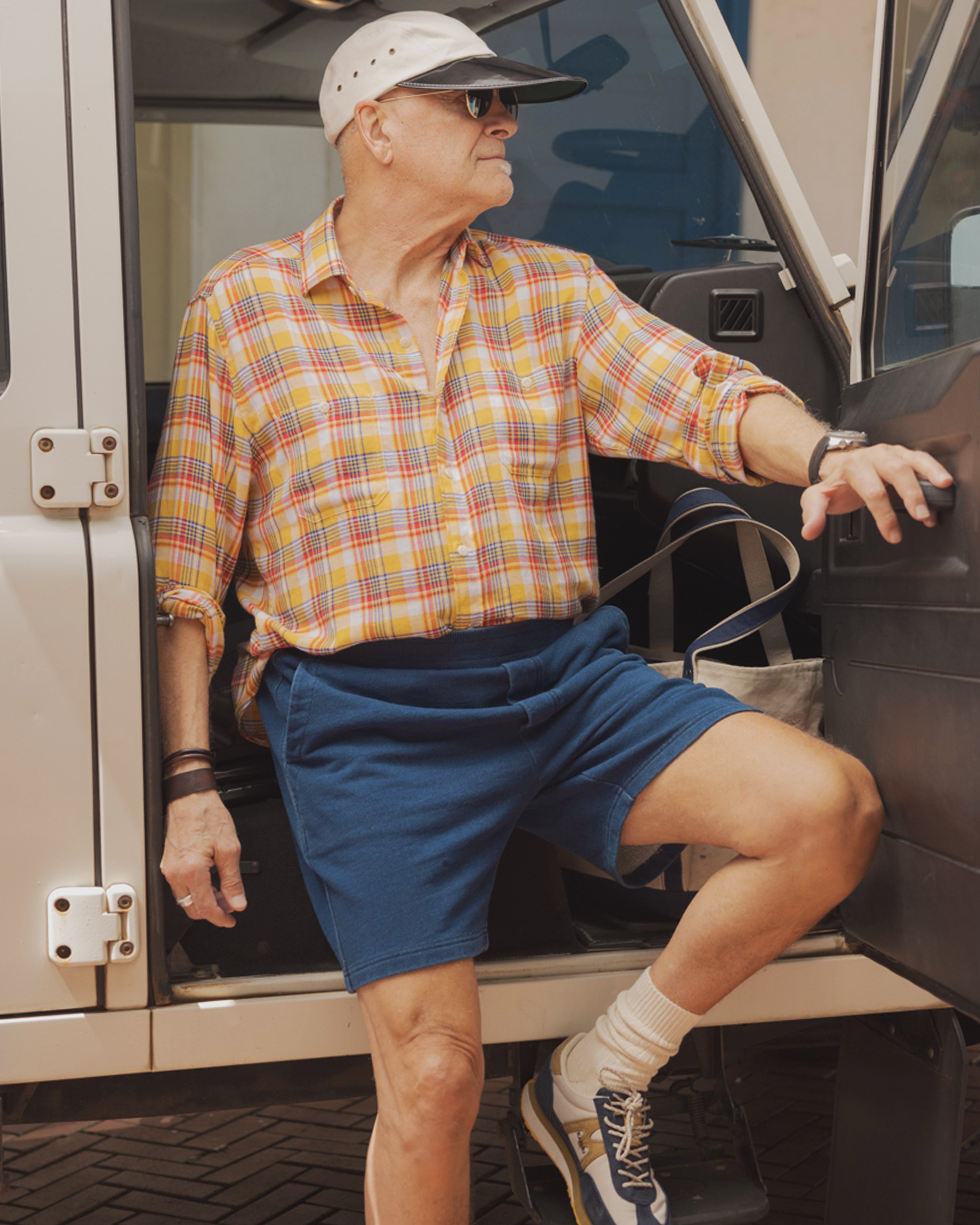 Men's Monterey Shorts - Dark Wash Indigo Loopback Terry Fabric Casual Shorts for Summer | Perfect for Beach, Gym, and Everyday Wear