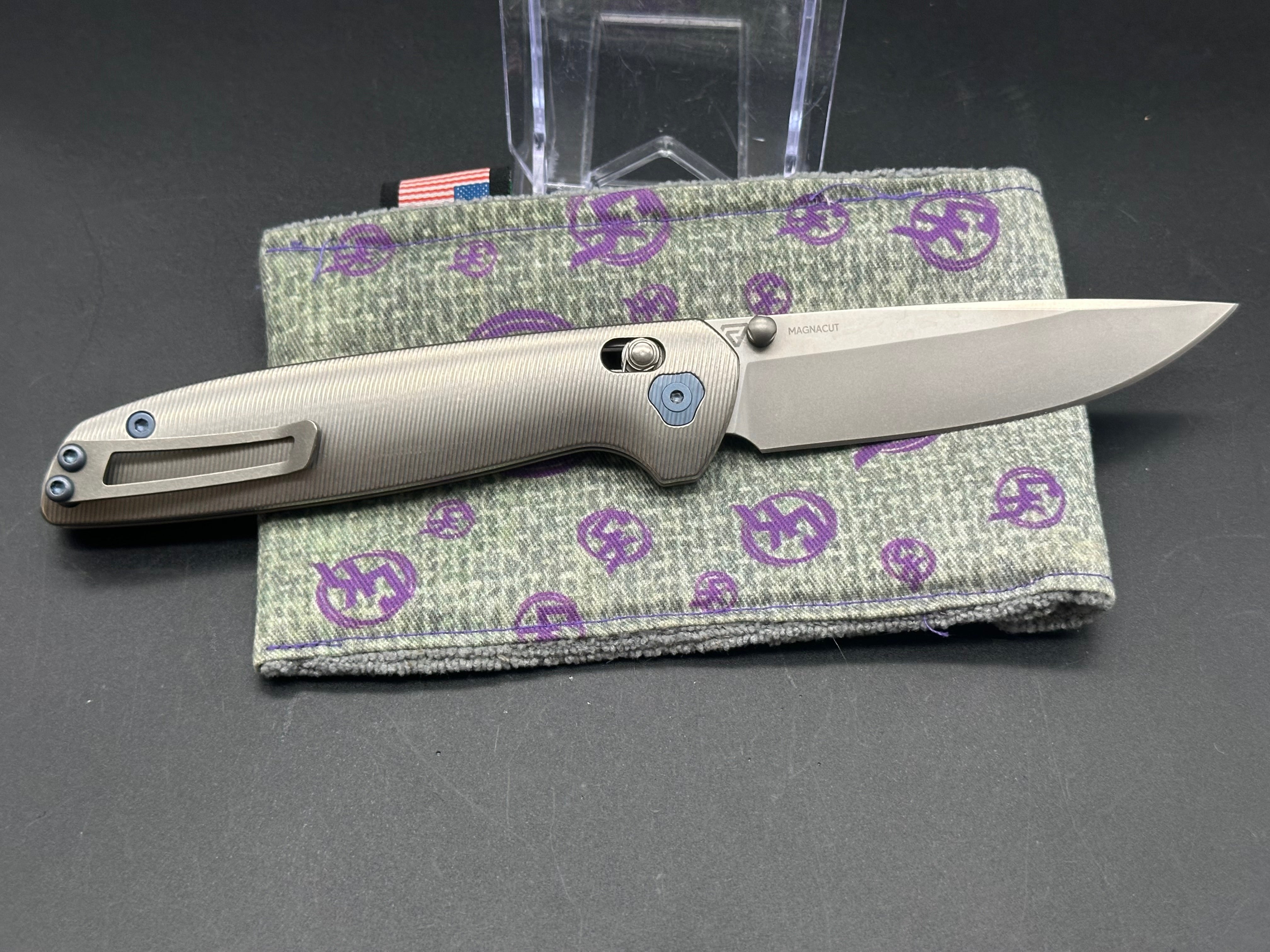 Premium Tactical Titanium Pocket Knife with Magnacut Blade - Durable EDC Folding Knife for Outdoor Camping, Hiking & Survival Gear