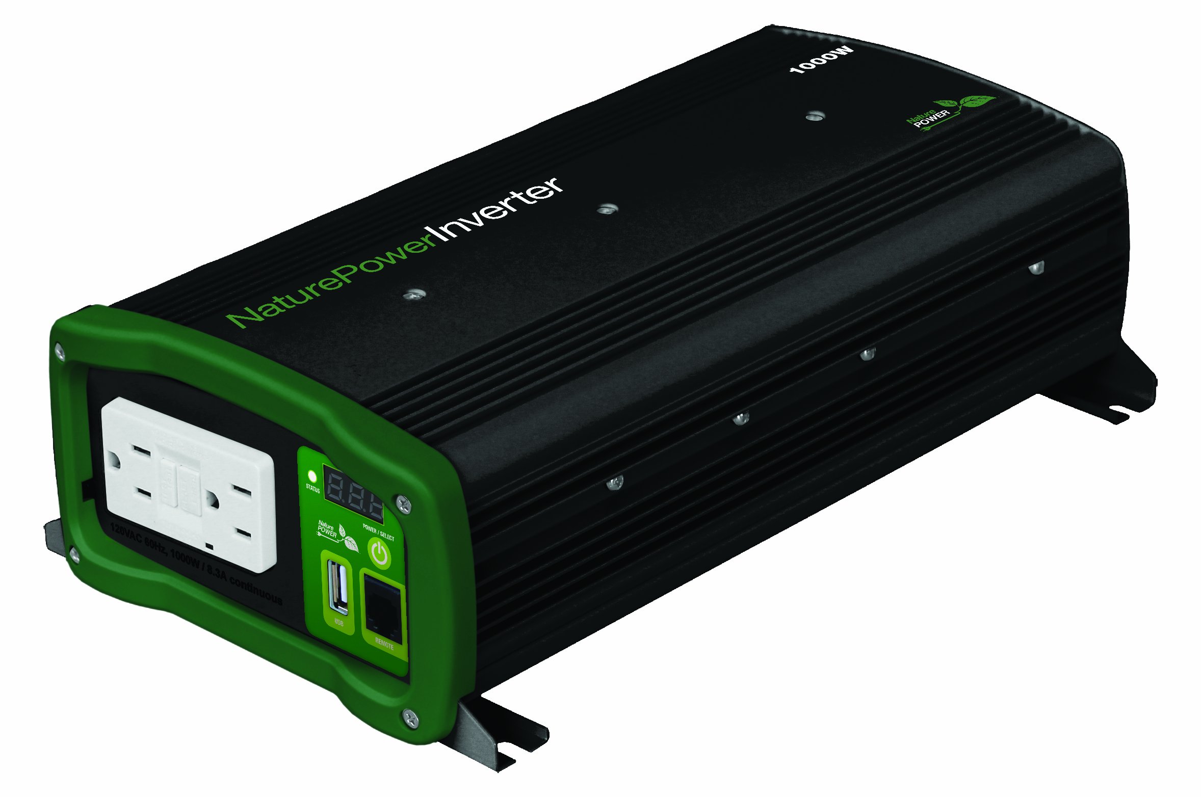 1000W Pure Sine Wave Power Inverter - 12V/24V to 110V AC Converter for RV, Solar, Off-Grid & Emergency Power Backup - Ideal for Camping, Boating & Home Use