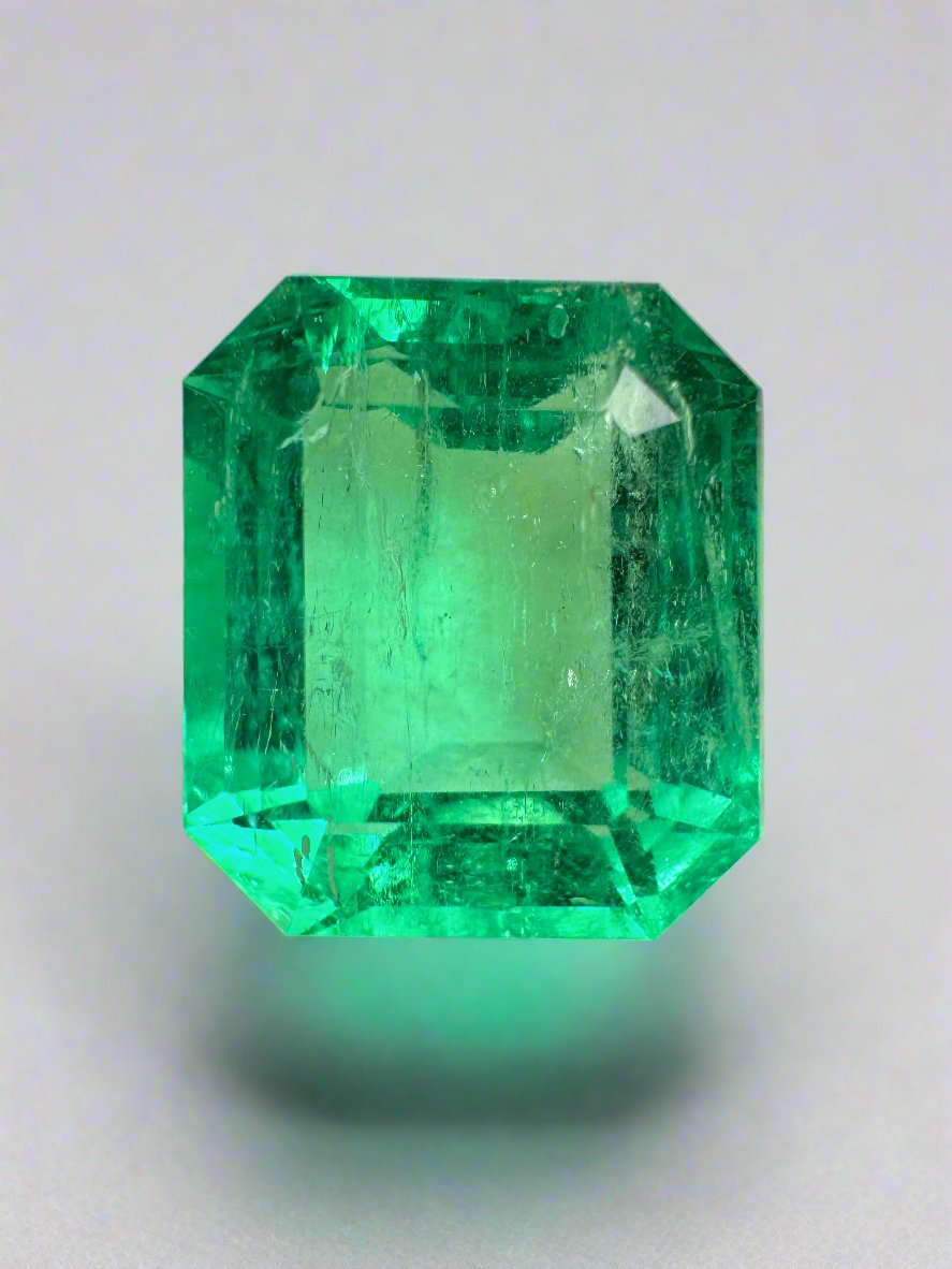 8.33 Carat 13x11.5mm Natural Colombian Emerald Gemstone - AAA Quality Loose Emerald for Jewelry Making, Engagement Rings & Fine Collections