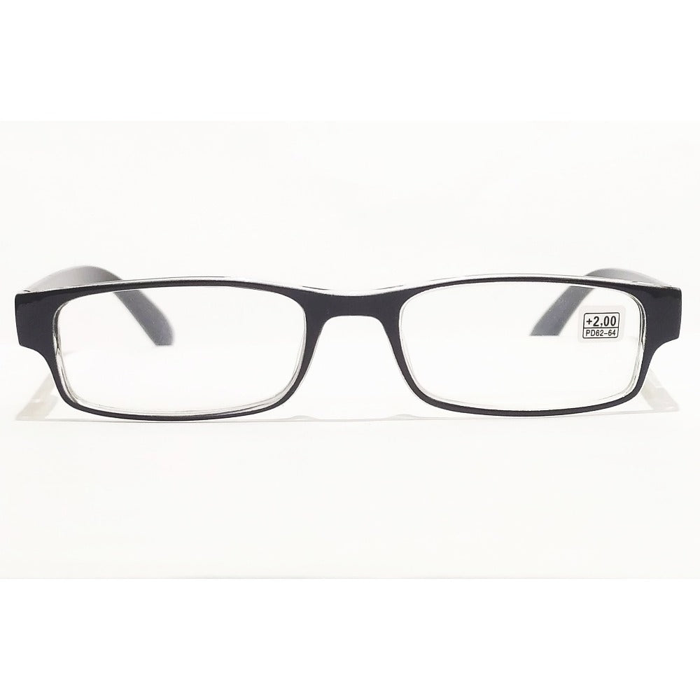 Spring Hinged Plastic Reading Glasses +1.0 to +4.0 Strength - Lightweight Comfortable Eyewear for Reading, Crafts & Close Work | Perfect for Book Lovers, Hobbyists & Office Use