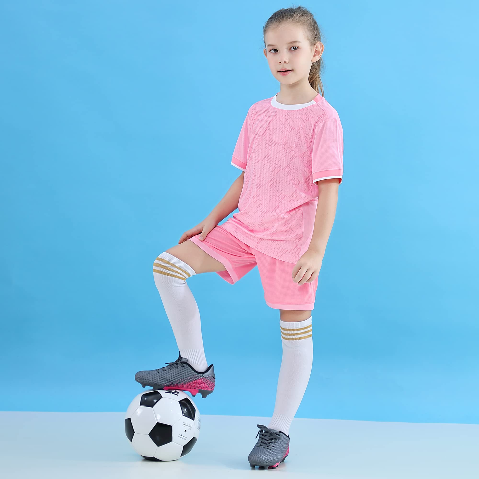 Hawkwell Kids Firm Ground Soccer Cleats - Comfortable Athletic Shoes for Toddler, Little Kid & Big Kid - Perfect for Outdoor Games, Training & Youth Soccer Matches
