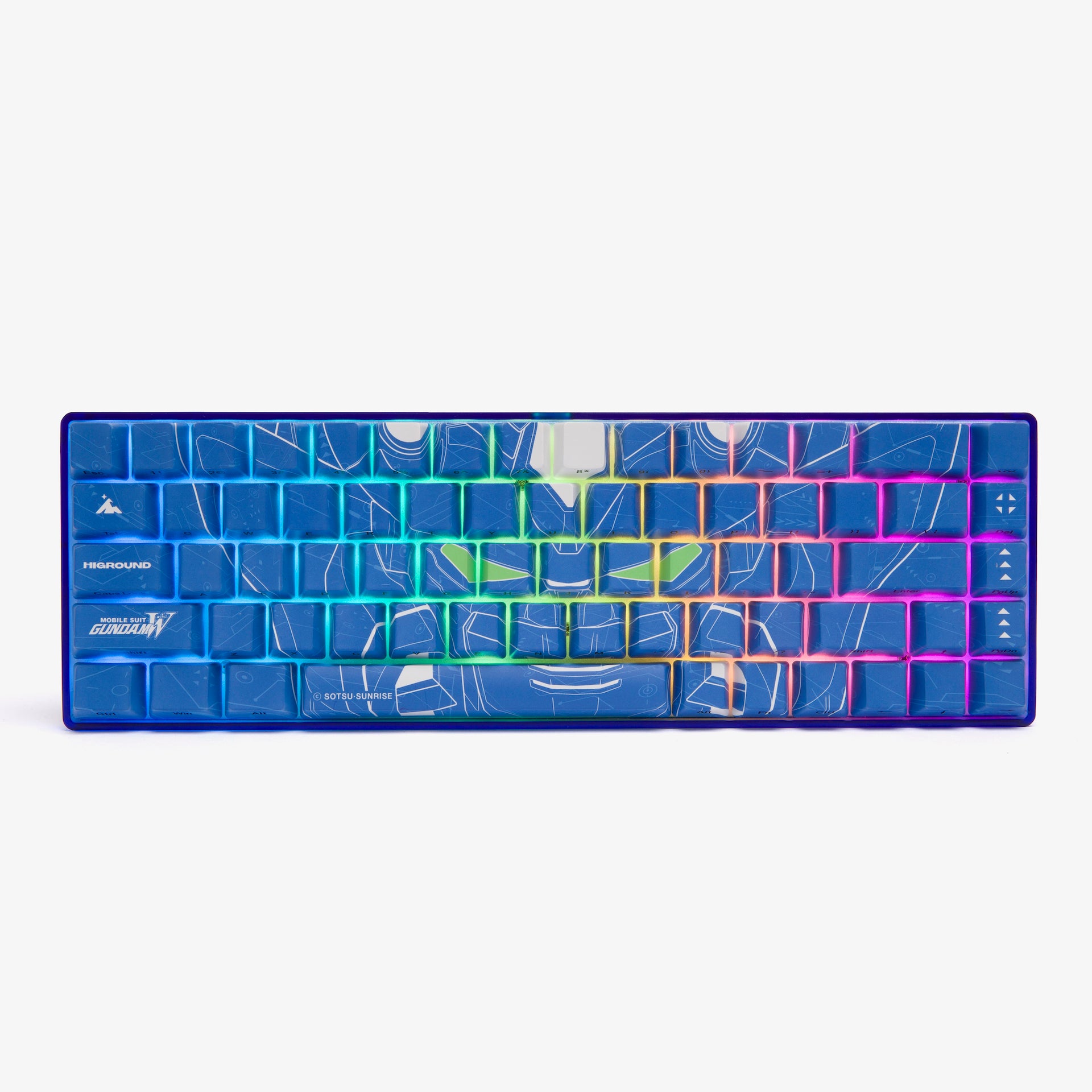 Gundam Basecamp 65% Mechanical Keyboard - Admiral Blue - Compact Gaming Keyboard for PC/Mac - Perfect for Esports, Typing & Office Work