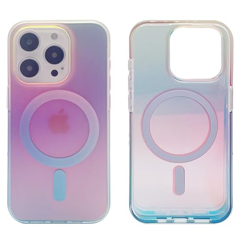 Holographic Gradient Pink Blue