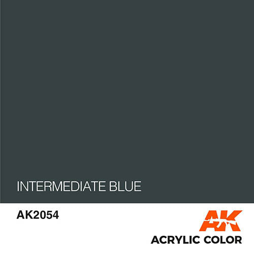 AK Interactive AK2054 Air Series FS 35164 Intermediate Blue Acrylic Paint - 17mL Bottle for Model Kits, Miniatures & Dioramas - Perfect for Airbrushing & Detail Work