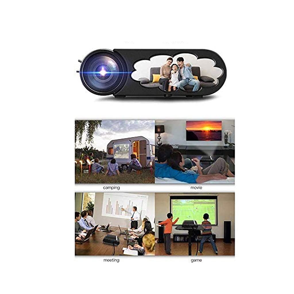 YADECL 1080P LED Video Projector for Home Theater - Portable Movie Projector with HD Display, Compatible with Smartphone, Laptop, TV Stick - Perfect for Indoor Movies, Gaming, and Outdoor Camping Entertainment