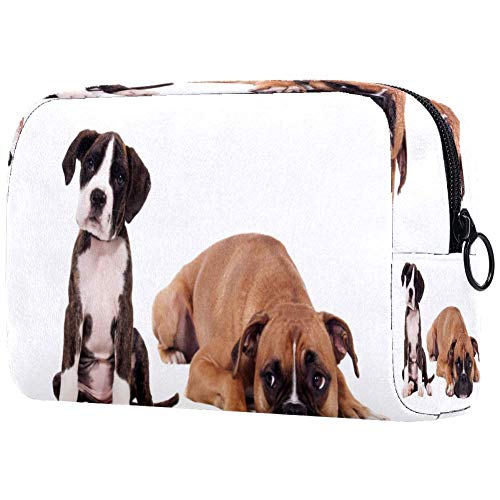 Boxer Dog Cosmetic Bag - Travel Makeup Pouch & Toiletry Organizer for Women & Girls | Portable Waterproof Cosmetic Case for Gym, Vacation & Daily Use
