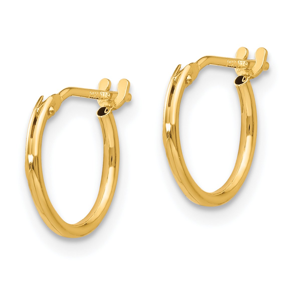 14K Solid Yellow Gold 1mm Huggie Small Mini Hoop Earrings for Women - Dainty Everyday Jewelry for Work, Date Night & Gifts