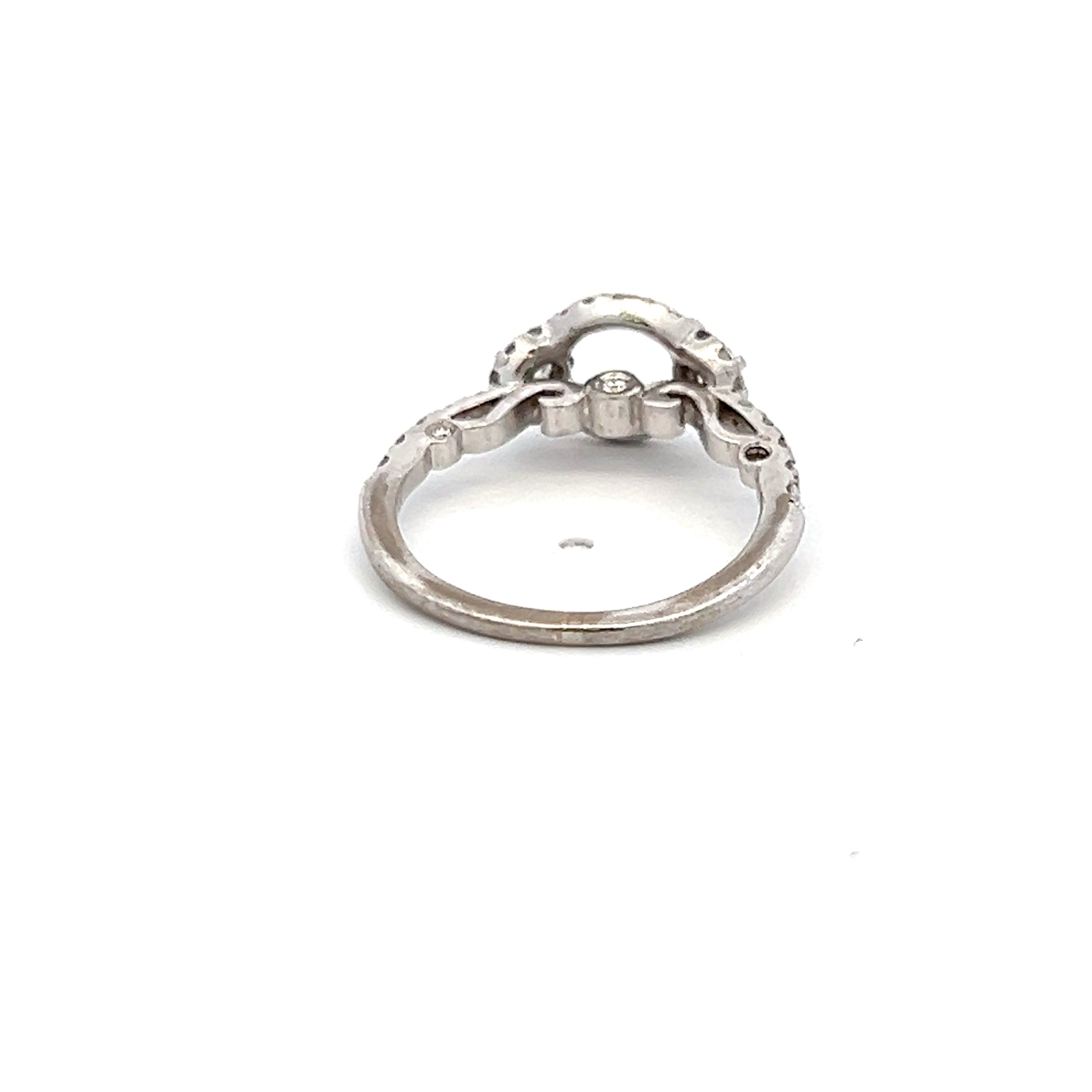 0.45 Carat Round Brilliant H SI1 Diamond Engagement Ring in 18K White Gold Semi Mount Setting - Perfect for Proposals, Anniversaries & Bridal Jewelry