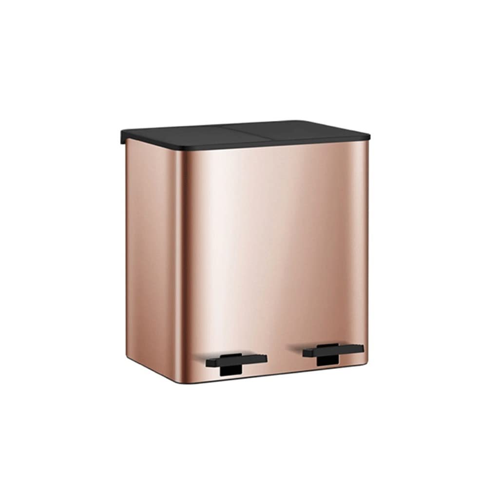 Stainless Steel Step Trash Can with Silent Lid - 13 Gallon Large Capacity Kitchen & Office Garbage Bin for Recycling, Waste Disposal - Perfect for Home, Office, Restaurant & Indoor Use