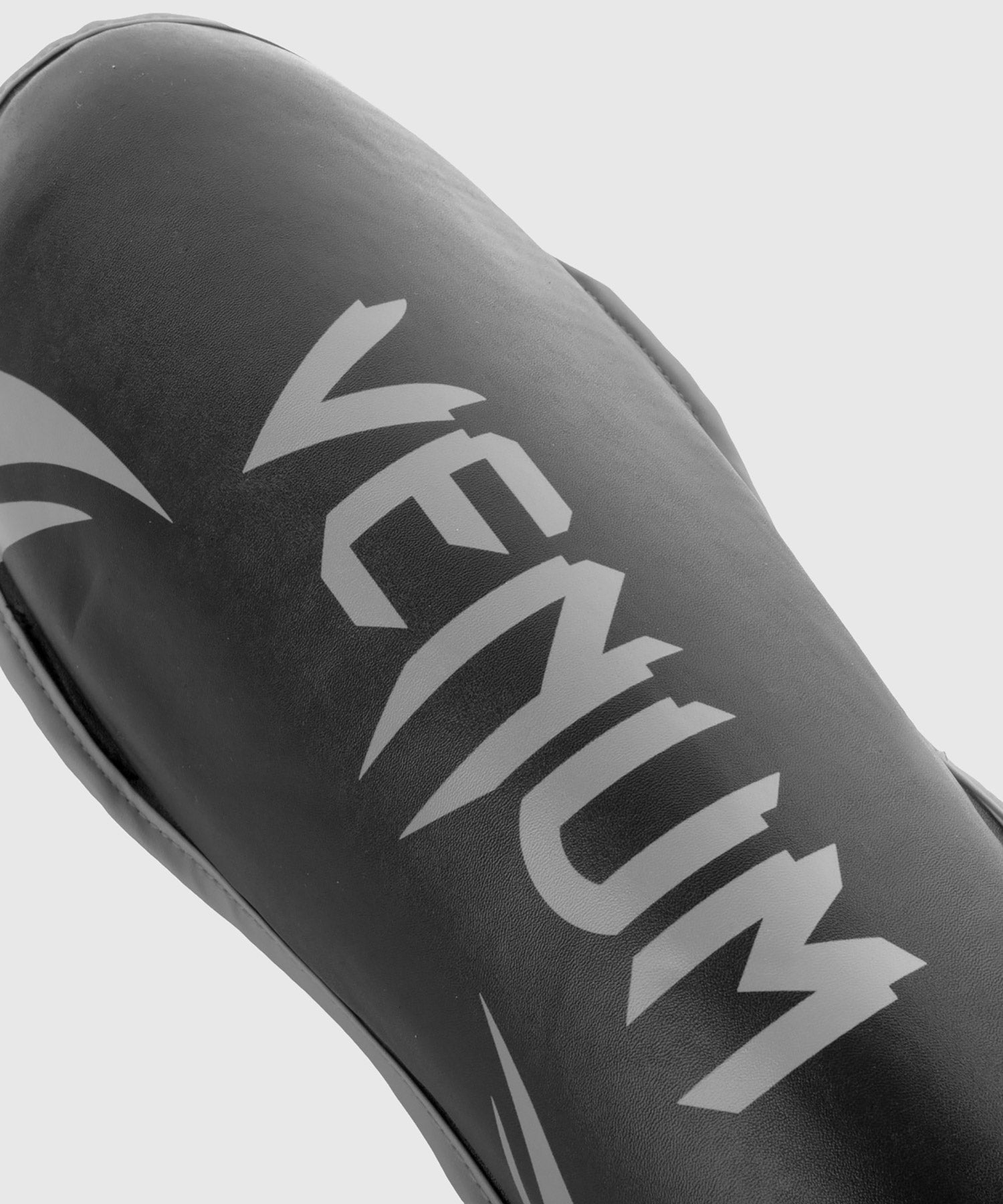 Venum Challenger Shin Guards - Black/Grey MMA & Kickboxing Protective Gear for Training & Competition